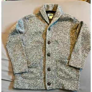 Boys Old Navy gray button up sweater size M (8).